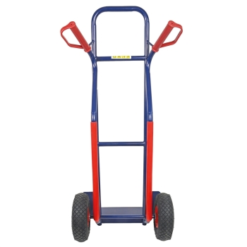 HBH® Sackkarre 200kg Luftreifen TK200LU04, hoher Rahmen, blau, Transportkarre  