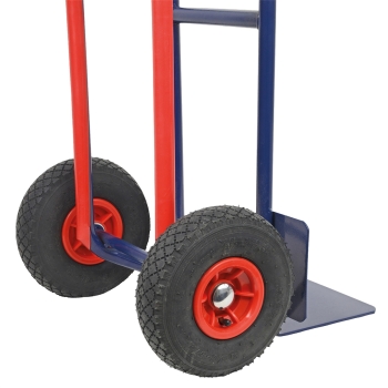 HBH® Sackkarre 200kg Luftreifen TK200LU04, hoher Ramen, blau, Transportkarre  