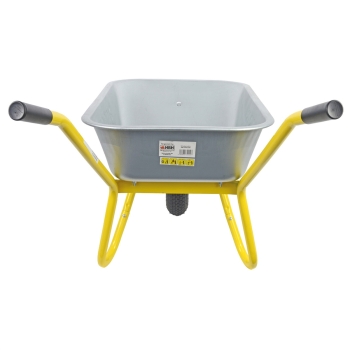 HBH® Schubkarre 85 Liter Garten Farbe gelb Profi Gartenschubkarre Luftrad 160kg 