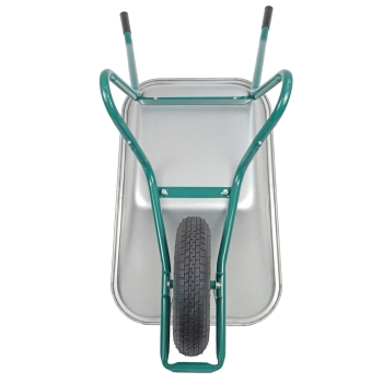 HBH® Schubkarre 85l *leicht & handlich* ideale Gartenschubkarre grün Luftrad 