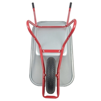 HBH® Schubkarre 85 Liter Garten Farbe rot Profi Gartenschubkarre Luftrad 160kg 