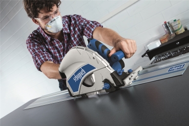 SCHEPPACH Handkreissäge Tauchsäge mit Führungsschiene PL75 Kreissäge und Zubehör 