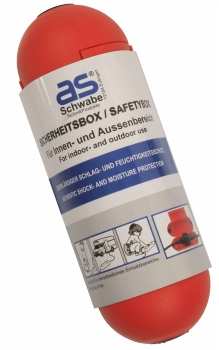 as-Schwabe 48707 Sicherheitsbox, rot, Stecker + Kupplung Länge ca. 200mm ***NEU*** 
