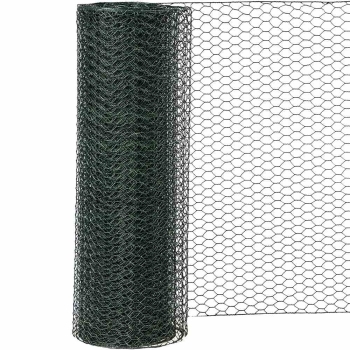 SIENA GARDEN Sechseckgeflecht PVC grün 25/750 Maschenweite 25 mm 