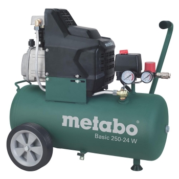 METABO Kompressor Basic 250-24 W ( 8 bar; 24L; für Einsphasen-Wechselstrom) 