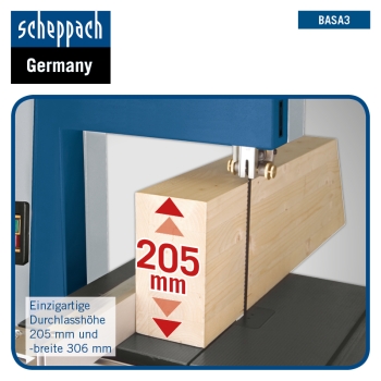 SCHEPPACH BASA 3.0 Bandsäge Holzbandsäge Tischsäge Holzsäge, 700W, 400V  