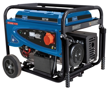 Scheppach Stromerzeuger Benzin Notstromaggregat SG7100 Generator Fahrwerk 5500W