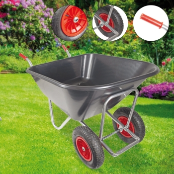 BPA Großmuldenkarre Zweirad Schubkarre Agrarkarre Futterkarre 2Rad 240l  *2.WAHL* 