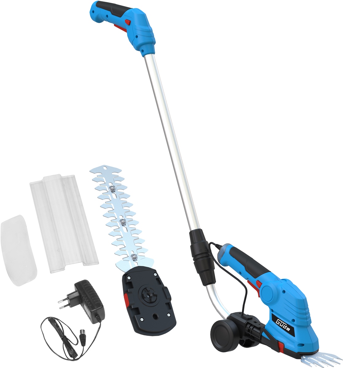 GÜDE Akku Grasschere mit Fahrwerk Rasenschere Heckenschere GPS 7.2V1.5