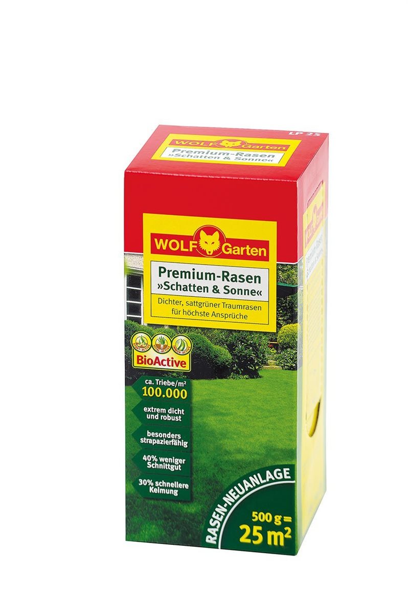 Wolf Garten Premium Rasen Schatten Sonne Lp 25 Rasensamen