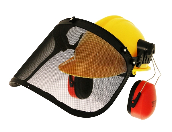 TEXAS 40-11700 Sicherheitshelm Schutzhelm mit Gehörschutz und Visier 