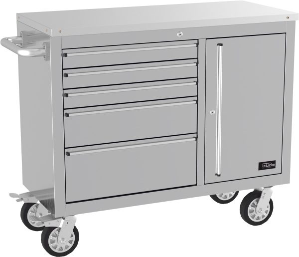 GÜDE Werkstatteinrichtung Werkstattwagen Werkbank Werkzeugschrank GW 5/1 INOX 