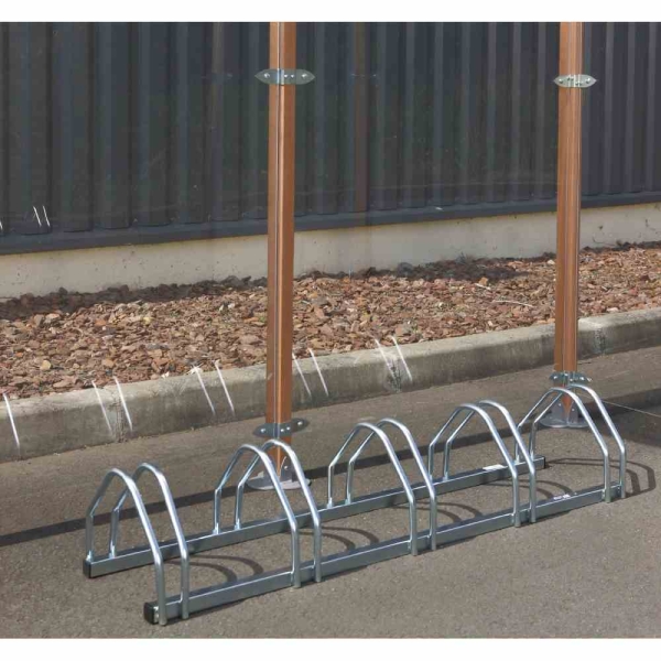 MOTTEZ Fahrradständer 5-Plätze 1333 x 330 x 260 mm Radständer, Velohalter 
