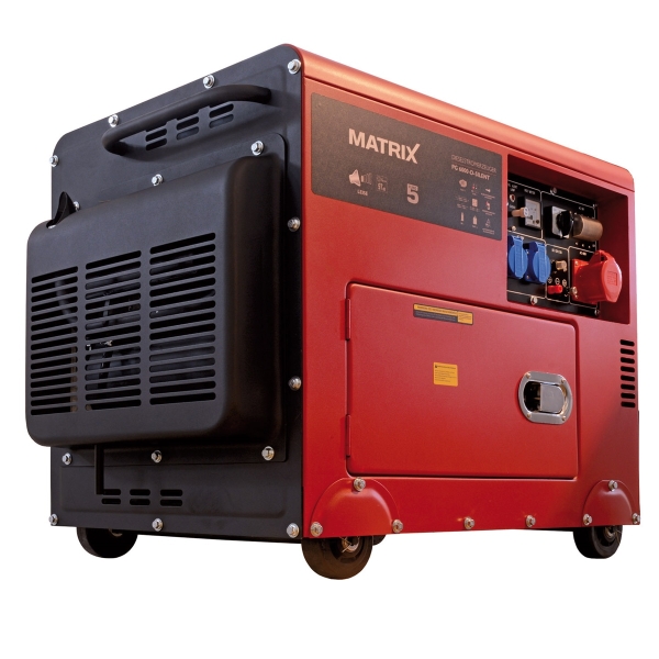 MATRIX Diesel Stromerzeuger Stromgenerator Notstromaggregat PG 6000-D-Silent