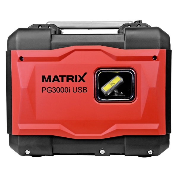 MATRIX Notstromaggregat Stromerzeuger Stromgenerator Inverter Benzin PG3000i-USB  