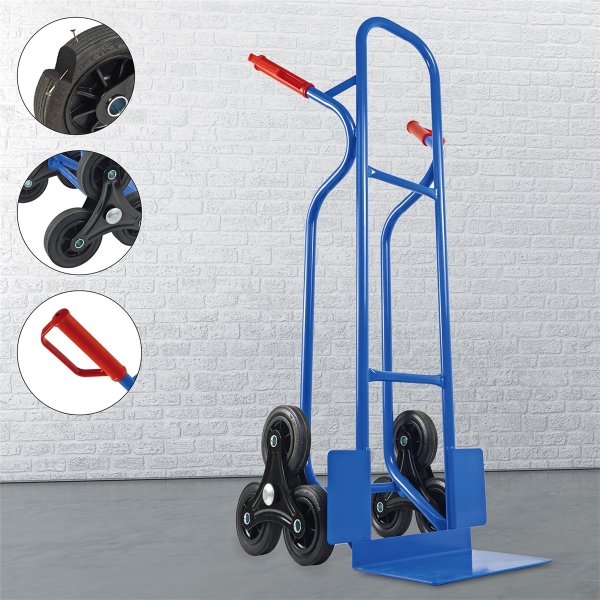 TRESTLES Sackkarre Treppensteiger Stapelkarre 250kg S04HS blau *Gebraucht* 