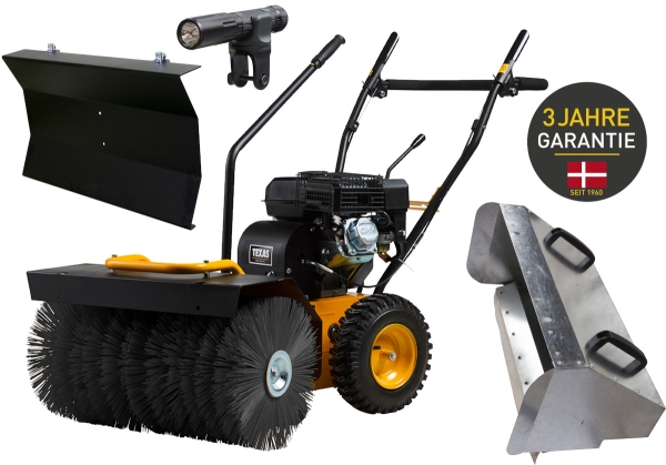 TEXAS Kehrmaschine Benzin 70 cm Laubsammler Schneeschieber Handy Sweep 710TG SET 