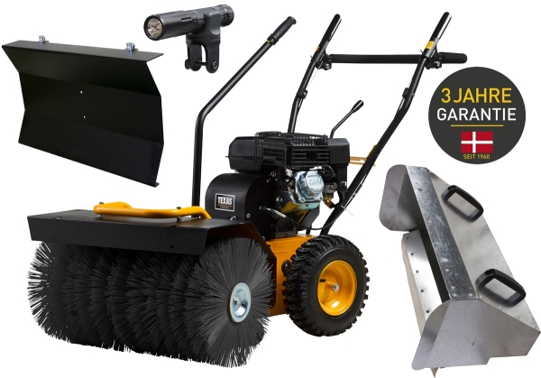 TEXAS Handy Sweep 710TGE Set Kehrmaschine Benzin 70cm Laubsammler Schneeschieber 