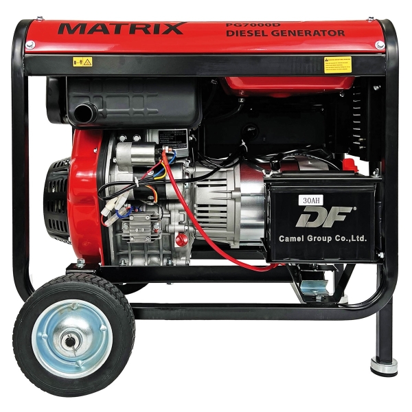 MATRIX Notstromaggregat Stromerzeuger Stromgenerator Diesel PG7000D 5kW ATS 