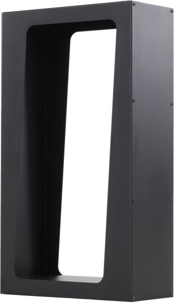 MAGNUS Brennholzregal R159 Schwarz Kaminregal Holzregal Ofenregal Regal 