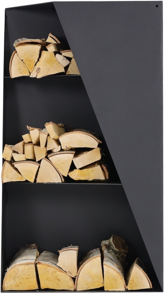 MAGNUS Brennholzregal R157 Schwarz Kaminregal Holzregal Ofenregal Regal *2. WAHL* 