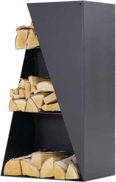 MAGNUS Brennholzregal R157 Schwarz Kaminregal Holzregal Ofenregal Regal *2. WAHL* 