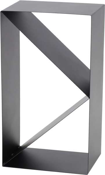 MAGNUS Brennholzregal "R143" Schwarz Kaminregal Holzregal Ofenregal 