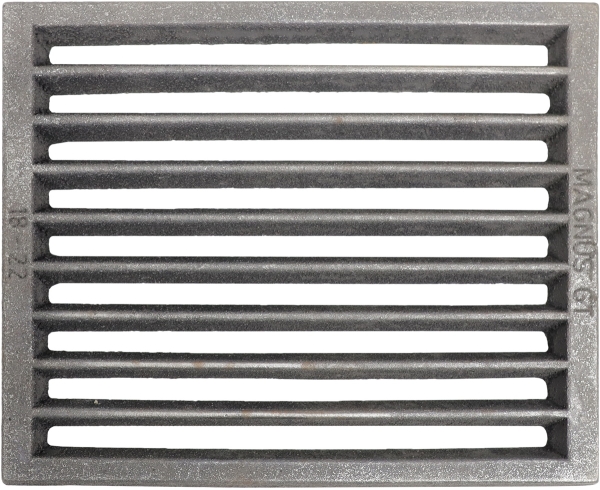 2 Stk. MAGNUS Ofenrost “RP2” Rost Ascherost Kaminrost aus Gusseisen 18x22x1,5cm 