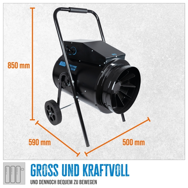 Bauheizer GÜDE GEH 15 400V 15kW Heizgerät Heizlüfter Elektroheizer Heizgebläse 