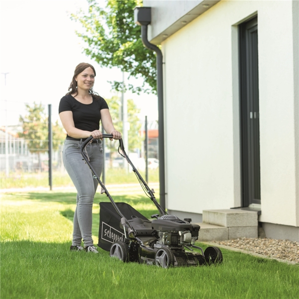 Scheppach Rasenmäher Benzin mit Antrieb 42cm 5in1 3,3PS MS132-42B *2.WAHL* 