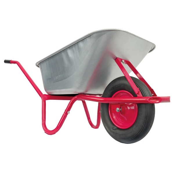Matrix Schubkarre 100l 250kg PU-Rad Bauschubkarre rot Scheibtruhe *2.Wahl* 
