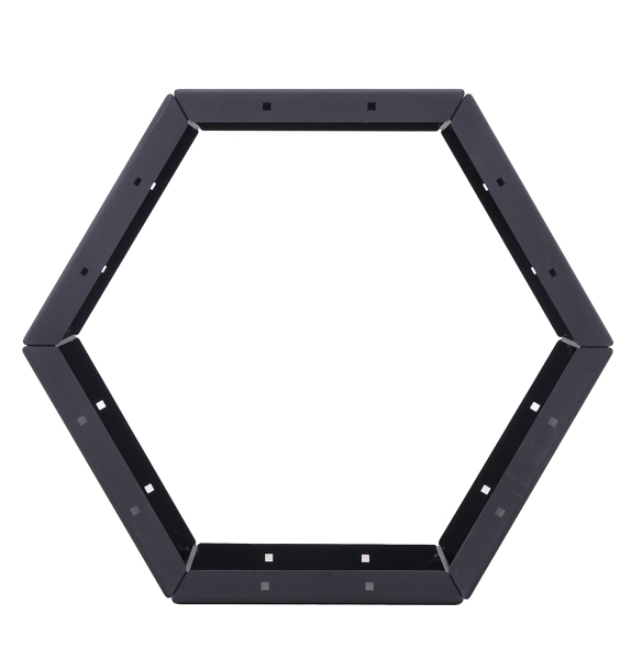 MAGNUS Brennholzregal R162 schwarz Kaminregal Holzregal Ofenregal Regal lackiert 