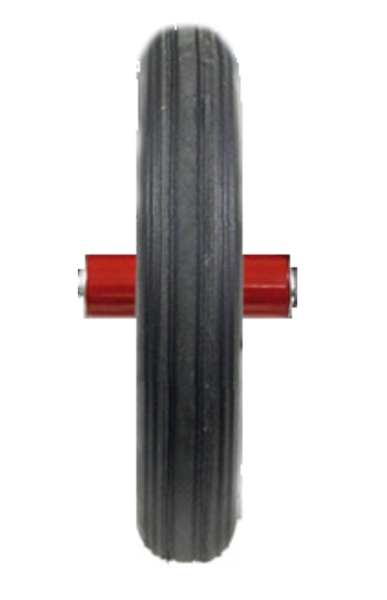 BPA Schubkarrenrad Vollgummireifen Schubkarre Rot 3.50-8 Kugellager ohne Achse 