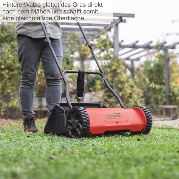 Scheppach SPM400-Pro Spindelmäher Rasenmäher Handrasenmäher 40cm Schnitt leise 