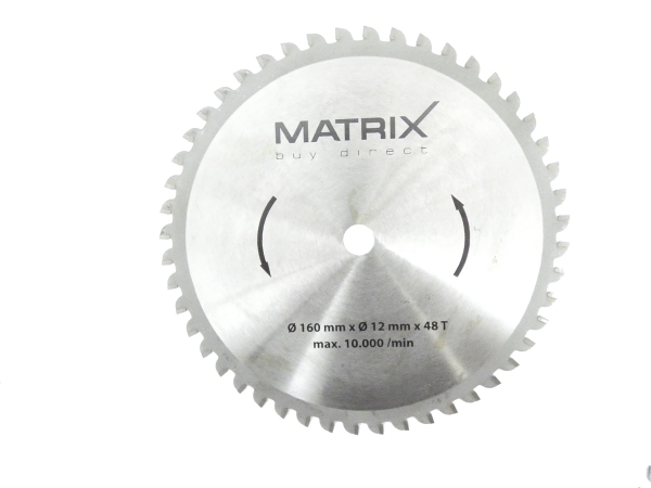 MATRIX 2x Diamanttrennscheibe 160mmx 12mm und 160mm x32mm Kreissäge TST 1500-160 