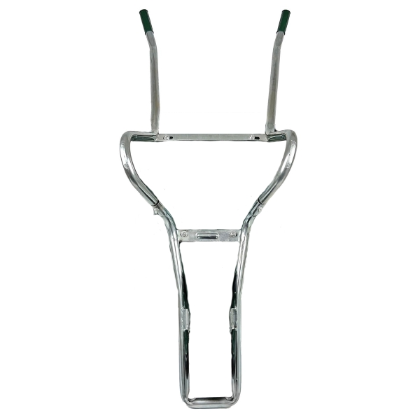 Matrix Ersatzrahmen Rahmen verzinkt Grüne Griffe für Schubkarre 100l  