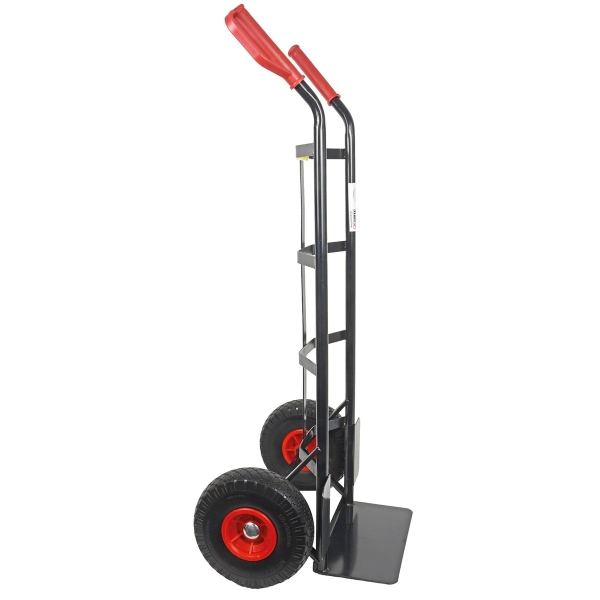 HBH® Sackkarre 200kg Pu-Rad TK200PU01 schwarz Transportkarre Vollgummireifen 