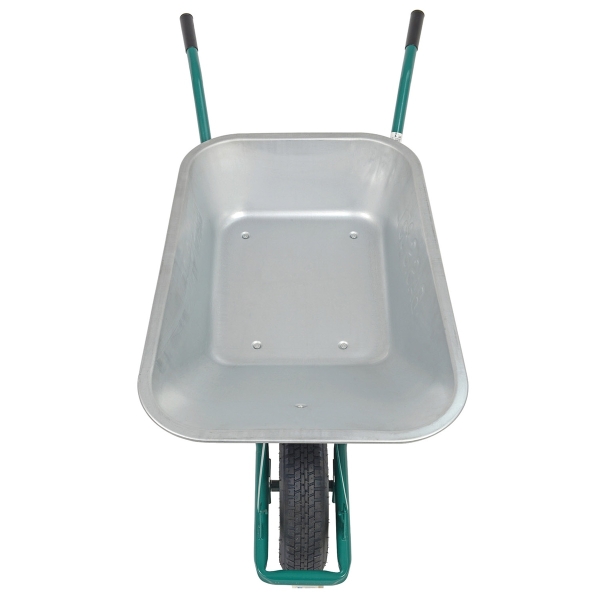 HBH® Schubkarre 85l *leicht & handlich* ideale Gartenschubkarre grün Luftrad 