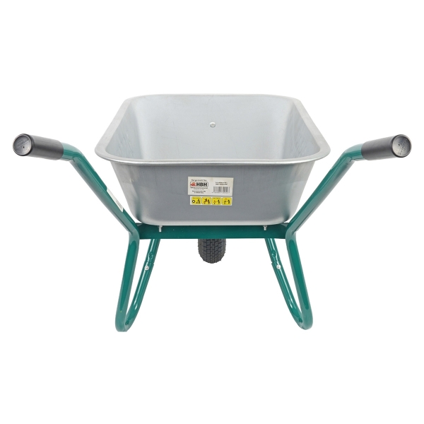 HBH® Schubkarre 85l *leicht & handlich* ideale Gartenschubkarre grün Luftrad 