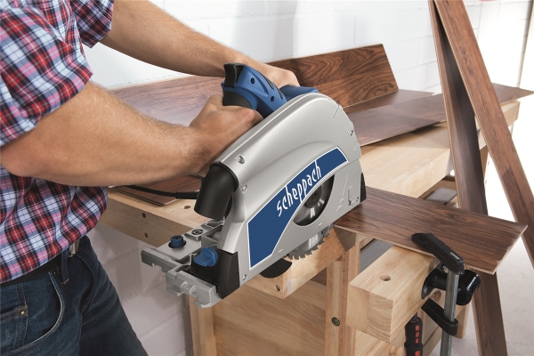 SCHEPPACH Handkreissäge Tauchsäge mit Führungsschiene PL75 Kreissäge und Zubehör 