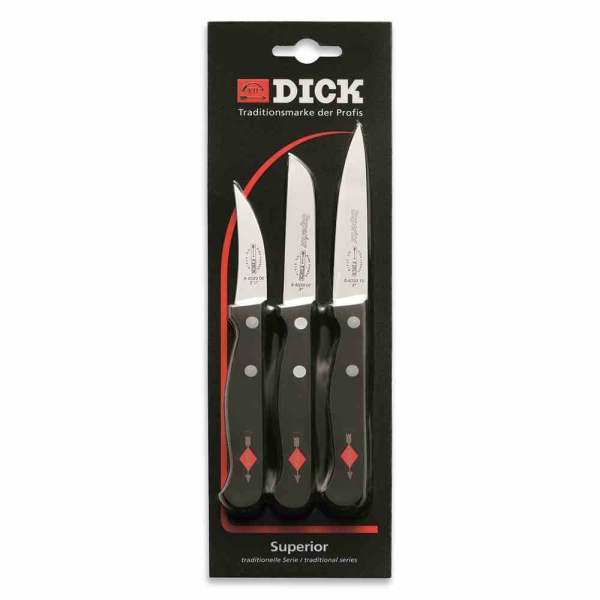 DICK Messer-Set Superior 3 teilig Küchenmesser Gemüsemesser Schälmesser ***NEU*** 