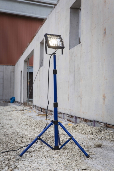 as-Schwabe Chip-LED-Strahler 30 W auf Stativ, IP 65 Baustrahler, blau *NEU* 