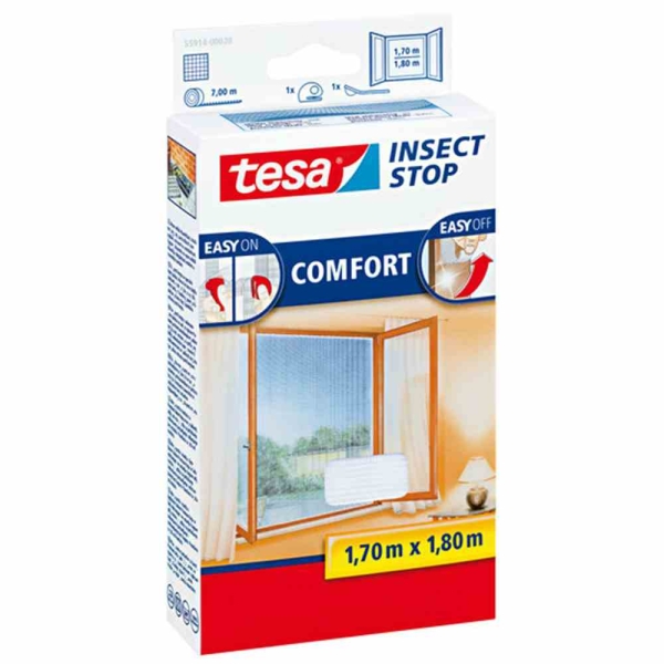 TESA 559142000 Fliegengitter für Fenster weiß 170x180cm ***NEU*** 