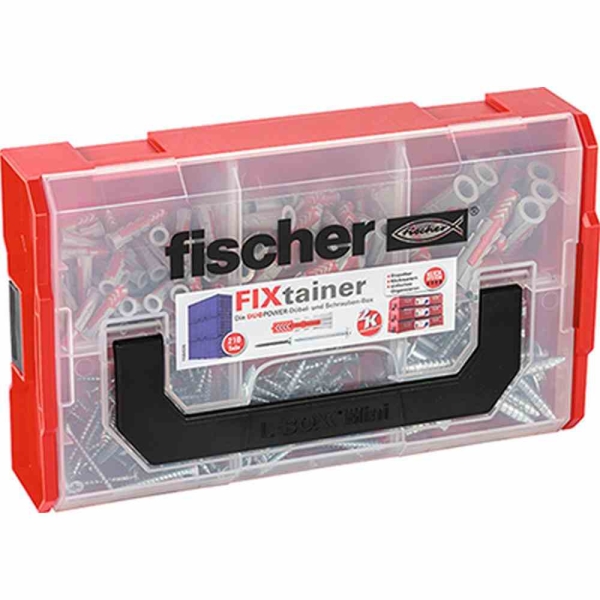 FISCHER 535969 FIXtainer - DUOPOWER mit Schraube (210 Teile) ***NEU*** 