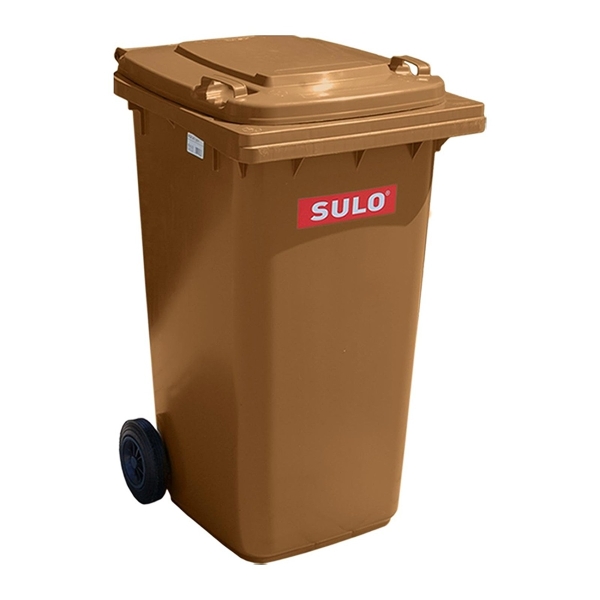 SULO 1073717 Müllgroßbehälter 240 Liter Kunststoff fahrbar braun 
