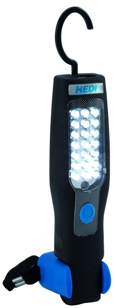 HEDI AL521LED Akku Handleuchte Taschenlampe Aufhängehaken Haltemagnet Gelenk LED 