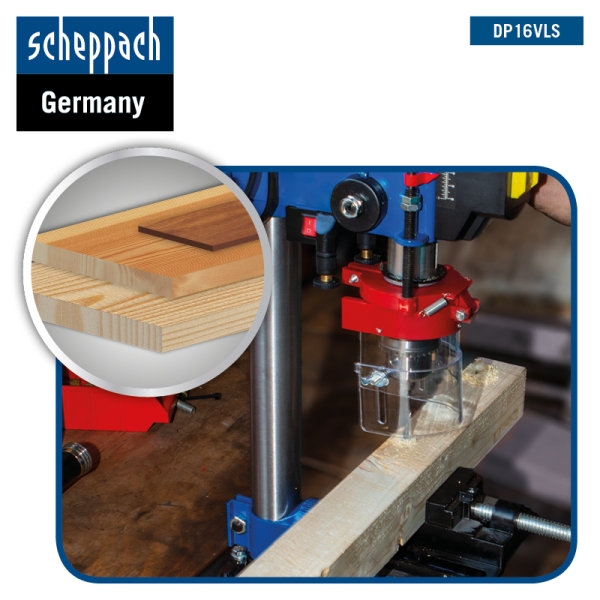 SCHEPPACH DP16VLS Tischbohrmaschine Bohrmaschine 13 mm Standbohrmaschine Laser  