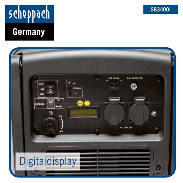 SCHEPPACH SG3400i Inverter Stromerzeuger Notstromaggregat Generator Benzin 5,1PS