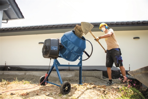 SCHEPPACH Mix 200 L Betonmischer Mörtelmischer Zementmischer Betonmischmaschine 