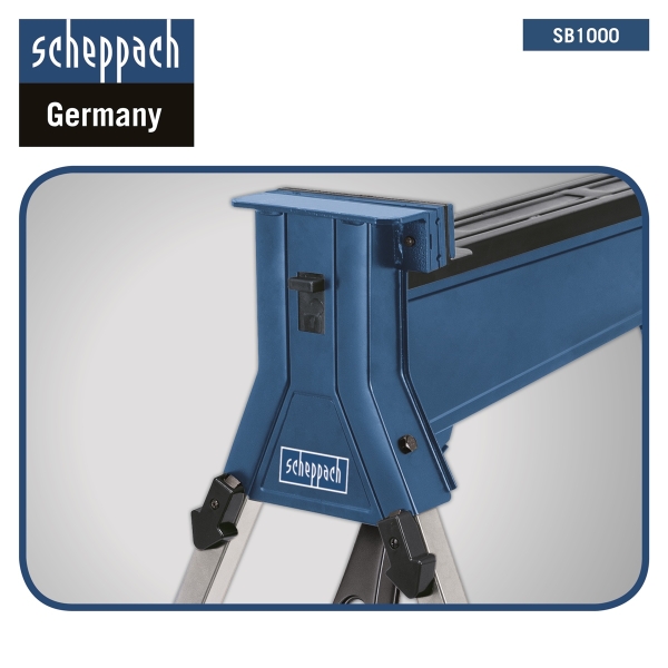 Scheppach SB1000 Spannbock mobil Werkbank Arbeitsbock klappbar Metall *2.Wahl* 